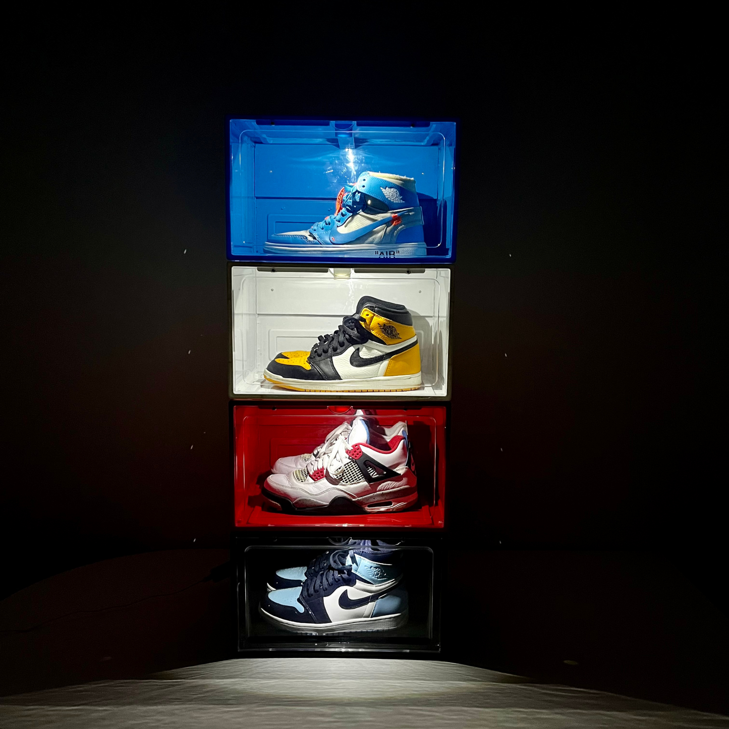 LED Sneaker Display Box - FEKETE