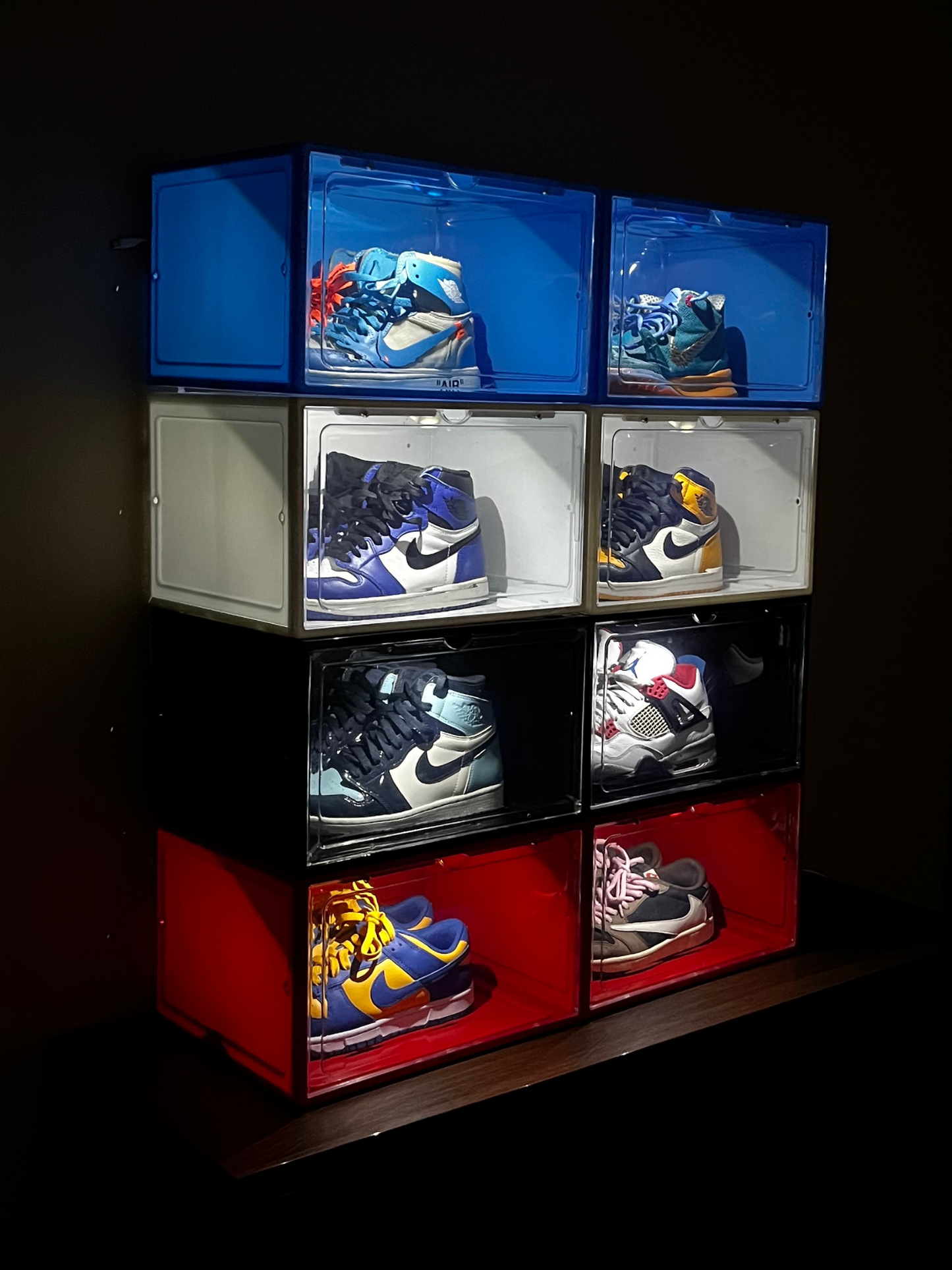 LED Sneaker Display Box - FEKETE